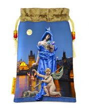Load image into Gallery viewer, Drawstring Tarot Bag Limited Edition The Moon Photo-Printed