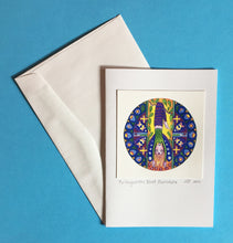 Load image into Gallery viewer, Whimsical Art Print Tarot Card from Lindy Longhurst Art - The Hanged Man Tarot Mandala Card