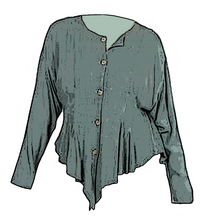 Load image into Gallery viewer, Tienda Ho Moroccan Sage Green Cotton Rayon Najma Tunic Top that is reminiscent of Sherwood Forest
