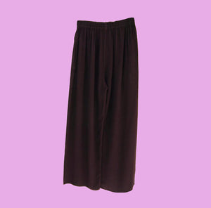 Tienda Ho Purple Striped Cotton-Rayon Moroccan Harem Pants in CB12 Design - One Size