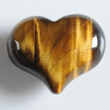 Load image into Gallery viewer, Golden Tiger&#39;s Eye Puffy Heart like a bubble