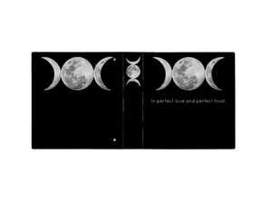 Triple Moon Pentacle of Shadows 1.5 Inch 3 Ring Binder
