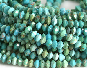 Turquoise Beads 3mm Bicone Crystal Beads