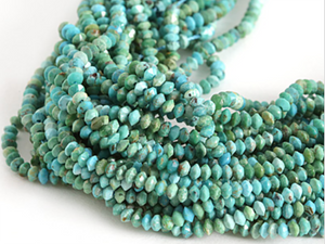 Turquoise Beads 3mm Bicone Crystal Beads