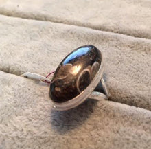 Load image into Gallery viewer, Turritella Agate aka Elimia Agate Ring Size 6.5 Pear Shape