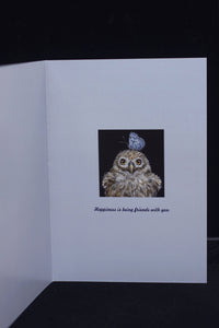 Vicki Sawyer Notecards Owlet with Butterfly