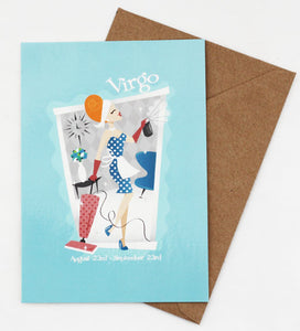 Virgo Zodiac Post Card