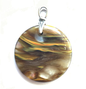 Volcano Cherry Quartz Pendant with Art Deco Torch Bail