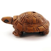 Load image into Gallery viewer, Turtle Bead Boxwood Ojime Bead