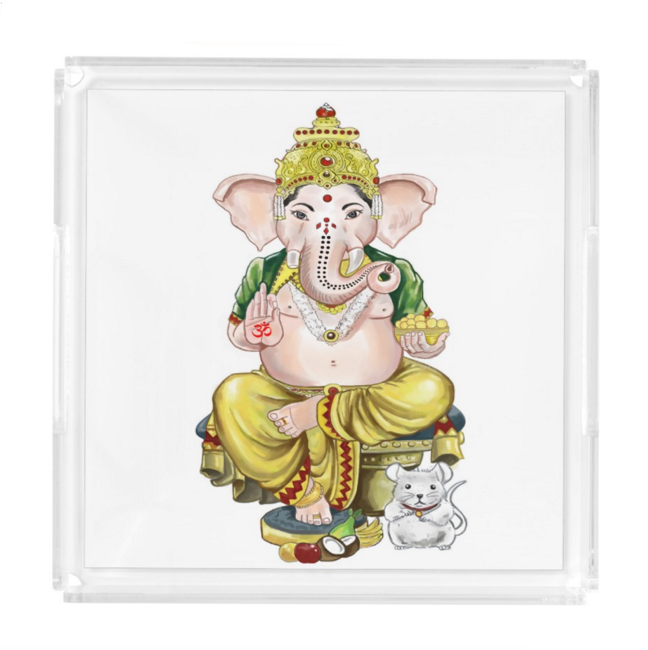 Lord Ganesha Acrylic Tray