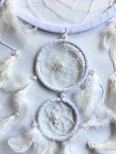 Load image into Gallery viewer, Angelic White Dream Catcher