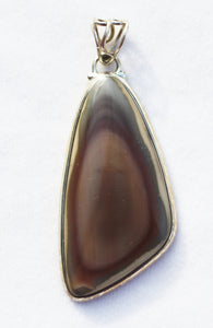 Willow Creek Jasper Pendant in an Elongated Wing Shape