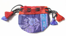 Load image into Gallery viewer, Silk Sari Drawstring Pouch Bag in small size
