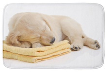 Load image into Gallery viewer, Cute Bath Mat of Golden Retriever Puppy