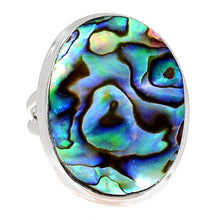 Load image into Gallery viewer, Paua Abalone Shell Ring Size 7.5 aka Mother-of-Pearl Ring