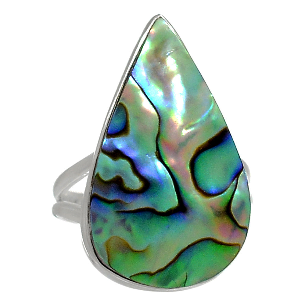 Abalone Shell Ring Size 6.5 aka Mother-of-Pearl