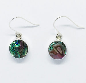 Abalone Earrings for heart and spinal strength