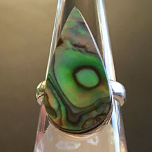 Load image into Gallery viewer, Abalone Shell Teardrop Size 6.5 Ring aka Mother-of-Pearl