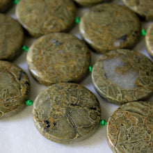 Load image into Gallery viewer, Wealth Stone: African Green Brecciated Jasper Beads