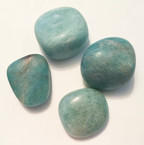 Amazonite Tumbled Stones Qtr Lb - Stand Up For Yourself!