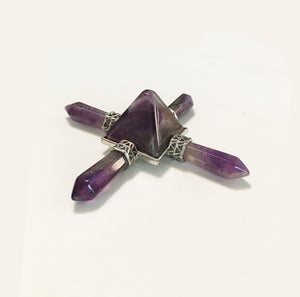 Four Direction Amethyst Crystal Pyramid Activator - Power Piece!
