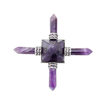 Load image into Gallery viewer, Four Direction Amethyst Crystal Pyramid Activator - Power Piece!