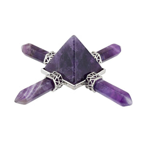 Four Direction Amethyst Crystal Pyramid Activator - Power Piece!