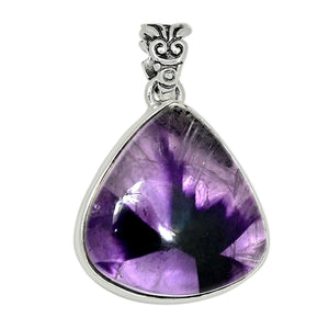 Amethyst Pendant Pear Shape with with starburst effect