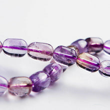 Load image into Gallery viewer, Ametrine Crystal beaded stretch bracelet 7.5 inch