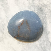 Load image into Gallery viewer, Angelite Palm Stone 1.75 inches long