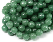 Load image into Gallery viewer, Aventurine Beads 8mm Faceted Round Beads