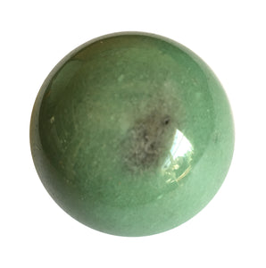 Green Aventurine Sphere 35mm for trauma release from the first seven years of childhood.