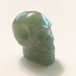Aventurine Skull Bead