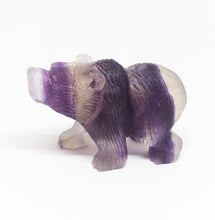Load image into Gallery viewer, Banded Purple Fluorite Bear