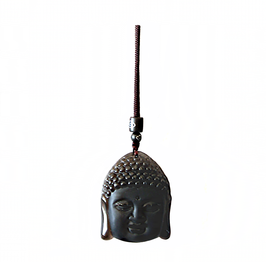 Black Obsidian Buddha Necklace - Gorgeous!