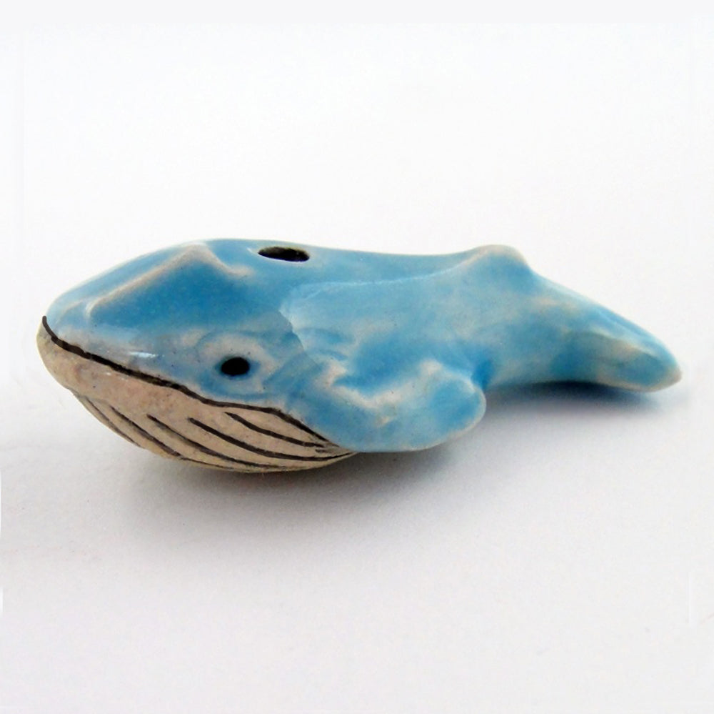 Blue Whale Bead Peruvian Ceramic Bead