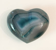 Load image into Gallery viewer, Blue Agate Puffy Heart No. 20