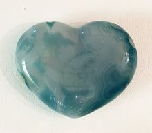 Load image into Gallery viewer, Blue Agate Puffy Heart No. 21