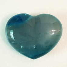 Load image into Gallery viewer, Blue Agate Puffy Heart No. 34