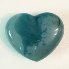 Load image into Gallery viewer, Blue Agate Puffy Heart No. 36