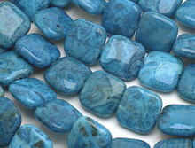 Load image into Gallery viewer, Blue Crazy Lace Agate Square Beads