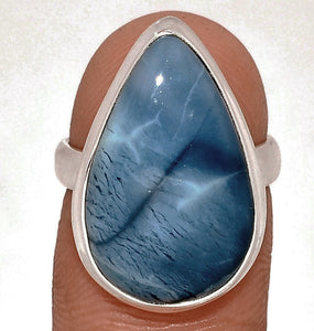Blue Owyhee Opal Ring size 6.25