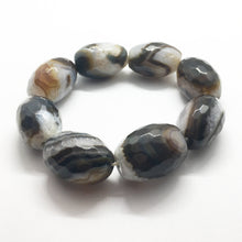 Load image into Gallery viewer, Botswana Agate Bracelet in XL Size