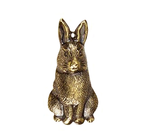 Bunny Charm in Brass