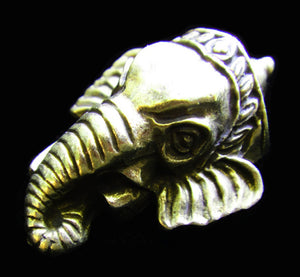 Lord Ganesh Head Solid Brass Charm