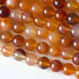 Carnelian beads 8mm round beads