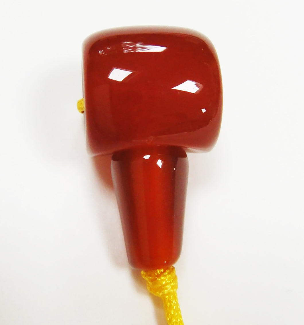 Carnelian Mala Guru Bead for Stringing Your Own Mala