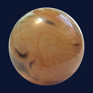 Carnelian Agate Sphere for courage and happiness! 35.5mm