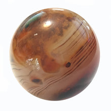 Load image into Gallery viewer, Carnelian Agate Sphere for courage and happiness! 35mm