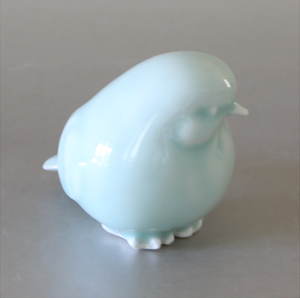 Celadon Porcelain Bird Figurine No. 4